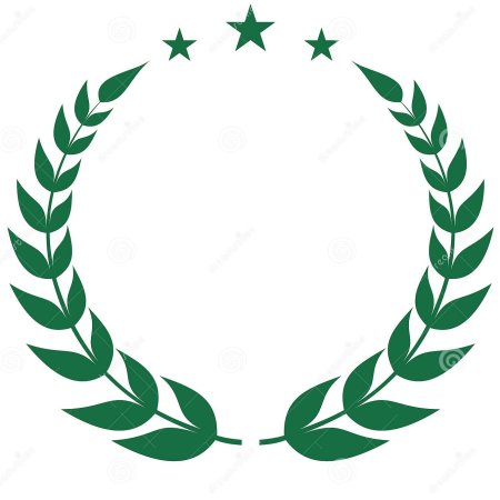Логотип венок зеленый
