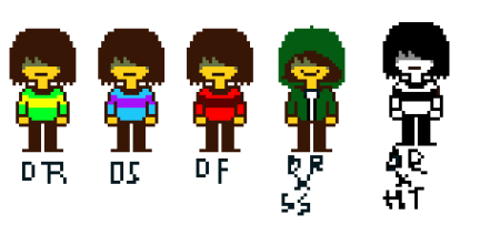 Kris deltarune Sprite