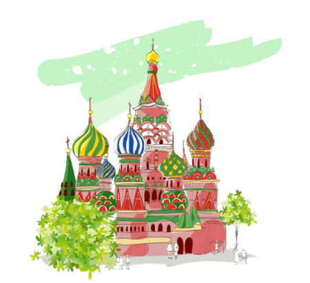 Храм Василия Блаженного иллюстрация