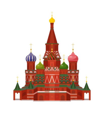 Храм Василия Блаженного Москва вектор