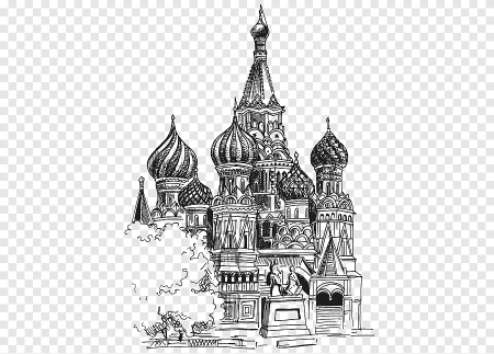Очертания собора Василия Блаженного