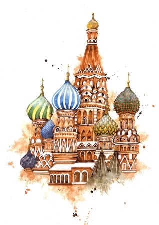 Храм Василия Блаженного иллюстрация
