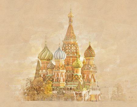 Храм Василия Блаженного скетчинг