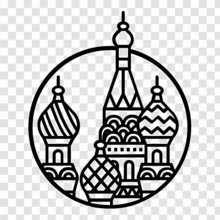 Собор Василия Блаженного контур