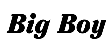 Big boy надпись