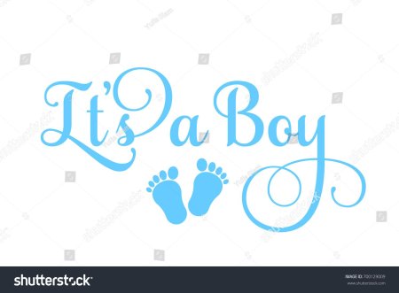Надпись its a boy