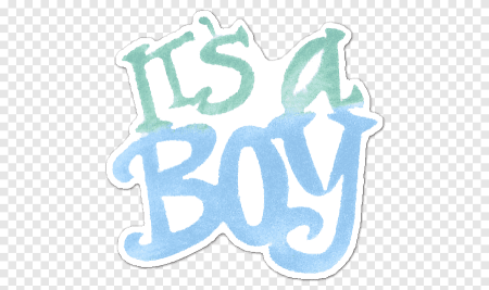 It's a boy надпись