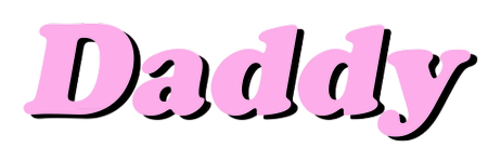 Надпись dad на белом фоне