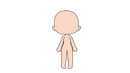 Гача лайф белый персонаж без волос