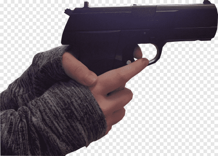 Держит пистолет