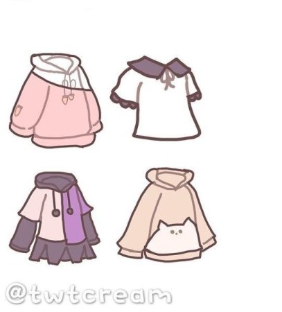 Гача лайф одежда куртки