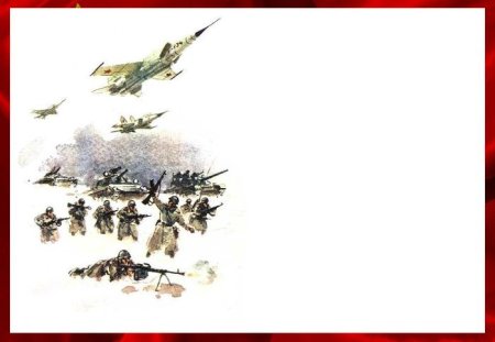Рамки на военную тему на прозрачном фоне