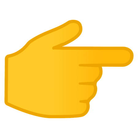 Указательный палец вправо