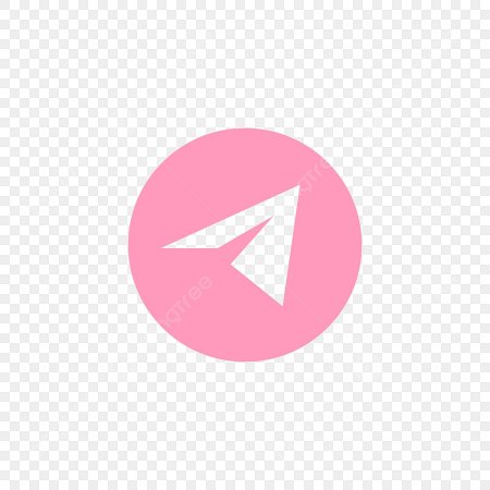 Розовая иконка телеграмм