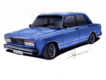 Рисунки Жигули ВАЗ 2107