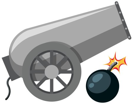 Пушка мультяшная
