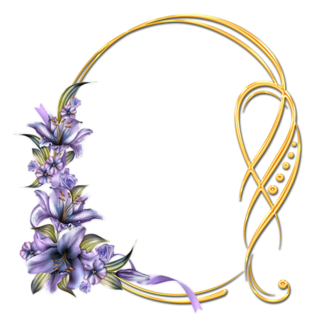 Овальная Цветочная рамка