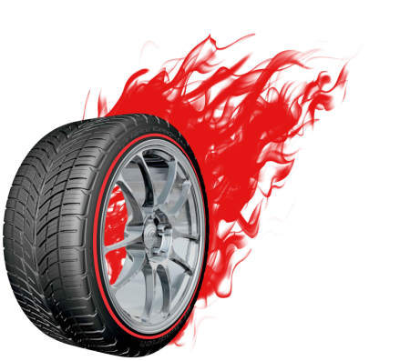 Автомобильное колесо на прозрачном фоне