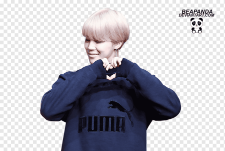 Пак Чимин на белом фоне