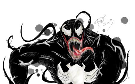 Venom на белом фоне