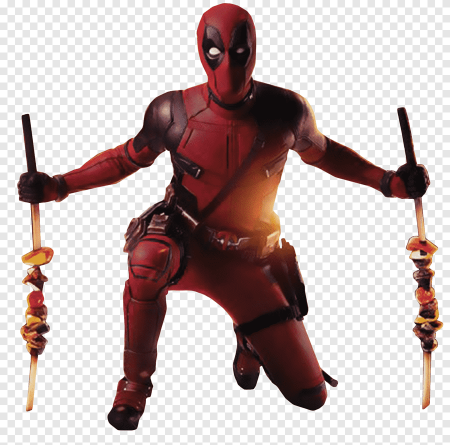 Deadpool на белом фоне