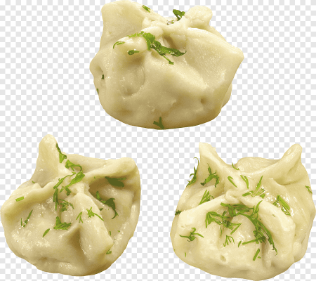 Пельмени на прозрачном фоне