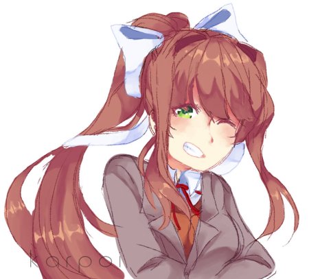 Моника DDLC спрайт лица
