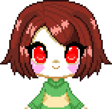 Чара Undertale пиксель