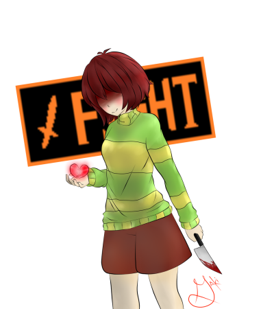 Чара андертейл в полный рост