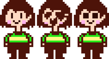 Chara Undertale пиксельная