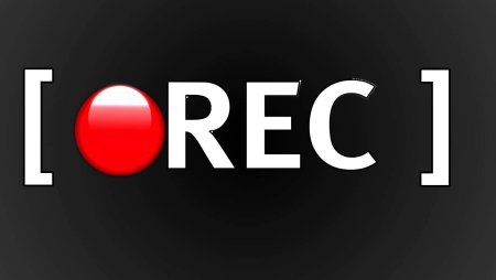 Надпись Rec