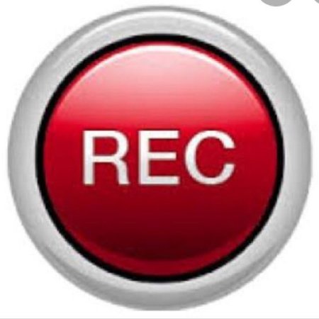 Кнопка Rec на прозрачном фоне