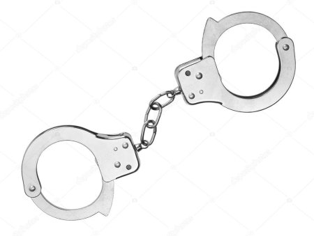 Наручники на прозрачном фоне
