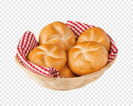 Булочка на белом фоне