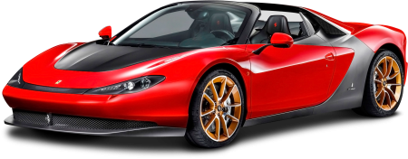 Спортивный автомобиль на белом фоне