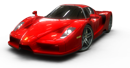 Ferrari Enzo на белом фоне