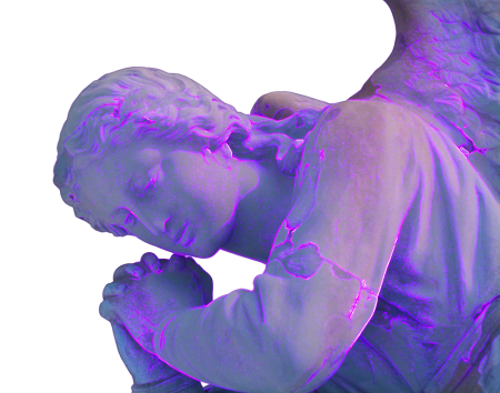 Aesthetic vaporwave статуи