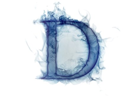 Огненная буква d