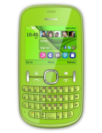 Nokia Asha зеленый