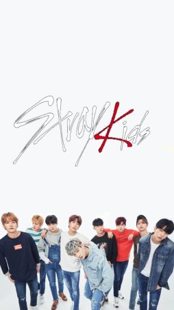 Stray Kids на белом фоне