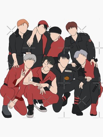 Stray Kids наклейки
