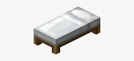 Кровать из МАЙНКРАФТА без фона