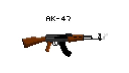 Пиксельный автомат ak47