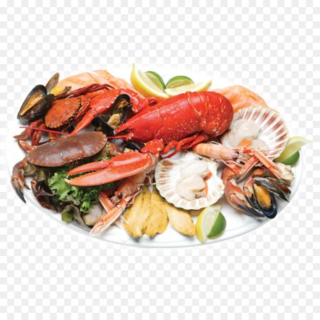 Морепродукты на белом фоне