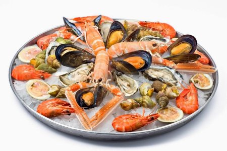 Тарелка с морепродуктами