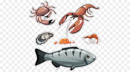 Морепродукты иллюстрация