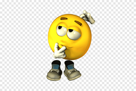 Думающий смайлик гиф
