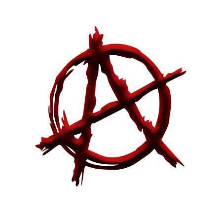 Знак анархии красный