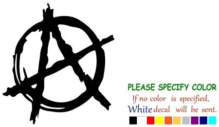 Анархия символ на белом фоне