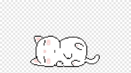 Пиксельный котик